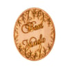 PLACA BEM VINDO 18X13 CM OVAL MDF