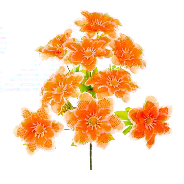 BUQUÊ DÁLIA X9 40 CM PÉTALA RENDA