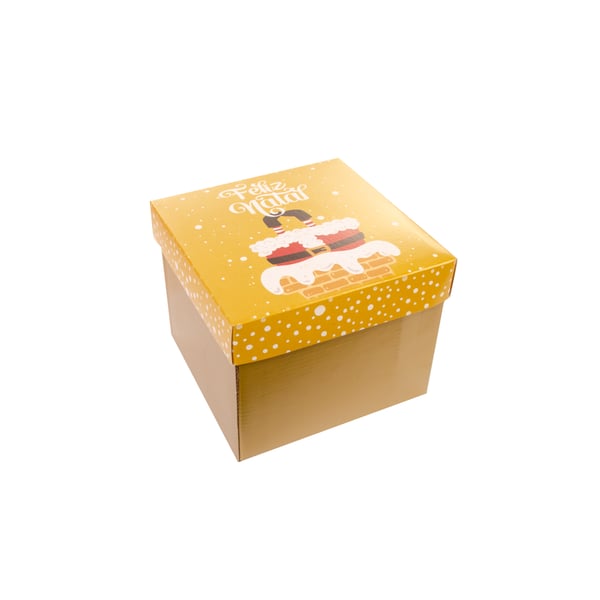 CAIXA QUADRADA 13X16X16 CM NATAL ACOPLADA