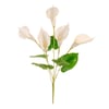 BUQUÊ COPO DE LEITE X5 42 CM 3 D FOLHAS GRANDES