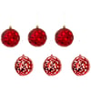 BOLA NATAL Nº 8 CONJUNTO 6 PEÇAS MISTAS ARABESCO NO TUBO