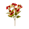 BUQUÊ BOTÃO E MARGARIDA X5 15 FLORES 34 CM COM COMPLEMENTO