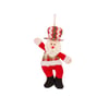 PAPAI NOEL / BONECO DE NEVE 24 CM ACENANDO ROUPA XADREZ