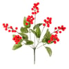 BUQUÊ CEREJAS X7 37 CM FOLHAS VERDES