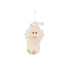 PAPAI NOEL / BONECO DE NEVE / RENA 15 CM BEGE COM DOURADO