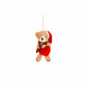 URSO NOEL 11 CM LENÇO LISTRADO