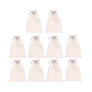 SACO ORGANZA 10X15 10 PEÇAS BRANCO