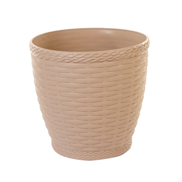 VASO POLIPROPILENO CYMBIDIUM 19X20,5 CM TRANÇADO RATTAN