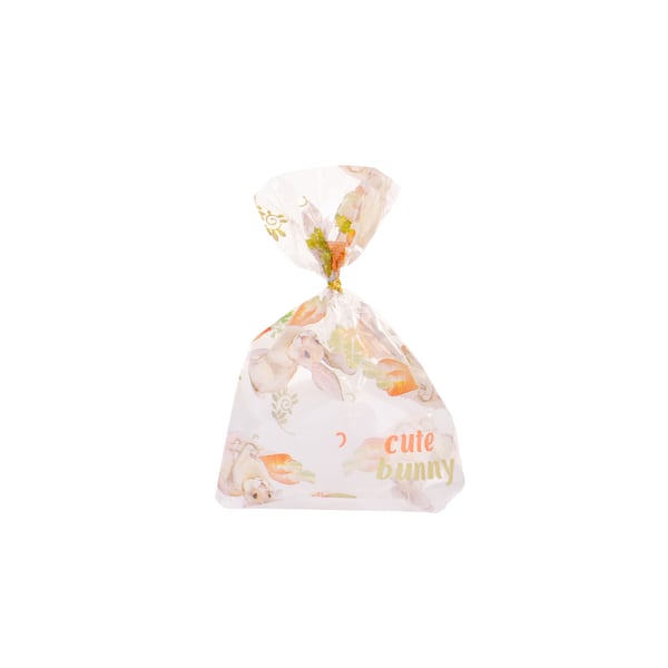 SACO POLI 10X15 CM DECORADO / TRANSPARENTE PÁSCOA