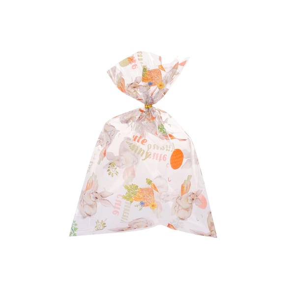 SACO POLI 15X22 DECORADO / TRANSPARENTE PÁSCOA