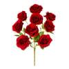 BUQUÊ ROSA X9 44 CM FOLHAS MESCLADAS