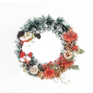 GUIRLANDA DE NATAL 42 CM COM PAPAI NOEL E PICK