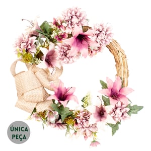 GUIRLANDA LÍRIO 46 CM LAÇO E DÁLIA