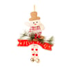 ENFEITE PORTA FELIZ NATAL 24X19,5 CM PAPAI NOEL / BONECO DE NEVE / RENA PERNA MOLE COM GUIZO