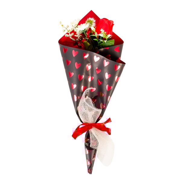 BOTÃO DECORADO 37 CM COM LAÇO CETIM