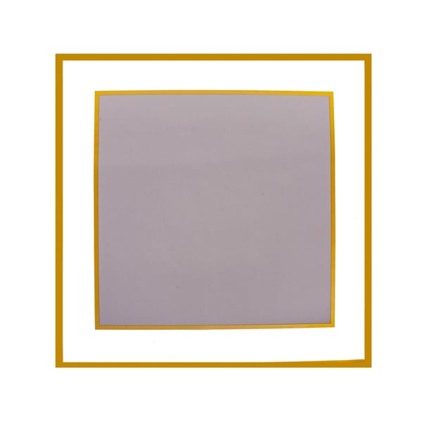 PLÁSTICO POLI CRISÂNTEMO 56X56 CM FOSCO DETALHE DOURADO QUADRADO 