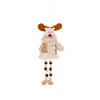 PAPAI NOEL / BONECO DE NEVE / RENA 24 CM BEGE PERNA MOLE