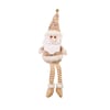 PAPAI NOEL / BONECO DE NEVE 38 CM BEGE PERNA MOLE COM PESO