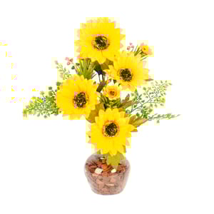 VASO DECORATIVO INT. GIRASSOL 37 CM