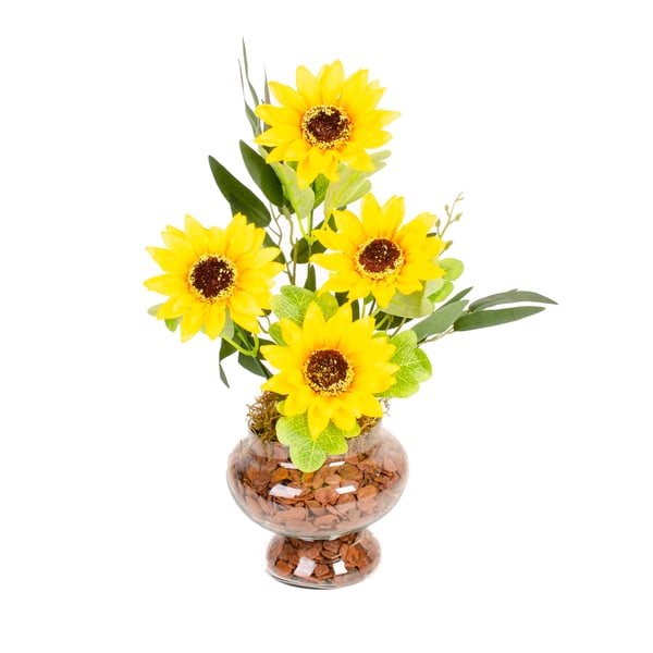 VASO DECORATIVO INT. GIRASSOL 36 CM