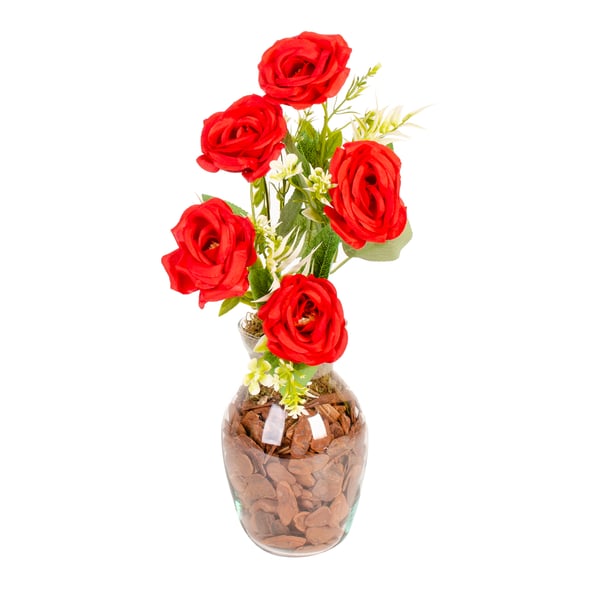 VASO DECORATIVO INT. ROSA 36 CM