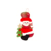 PAPAI NOEL / BONECO DE NEVE 18 CM COM ÁRVORE DE NATAL