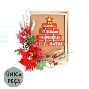 GUIRLANDA FELIZ NATAL 30X25 CM