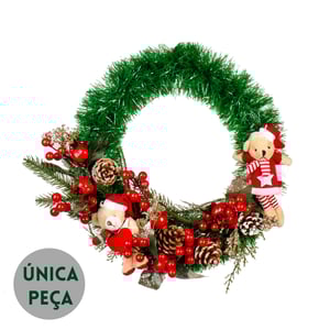 GUIRLANDA NATAL 40 CM URSOS NOEL