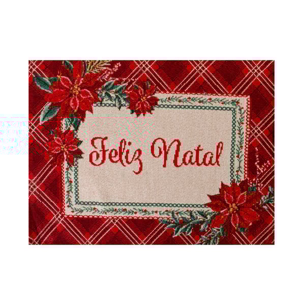 PEÇA JOGO AMERICANO 33X45 CM NATAL DECORADA