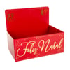 CAIXA BOX 24X28X19 CM NATAL HOT STAMPING