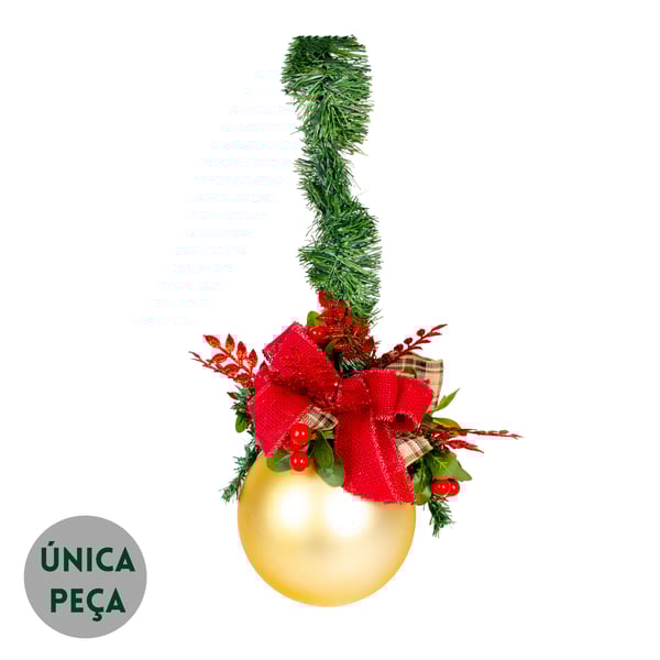 ENFEITE DECORATIVO 60 CM BOLA PENDENTE NATAL