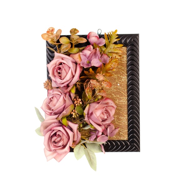 GUIRLANDA ROSA 20X25 CM NA MOLDURA