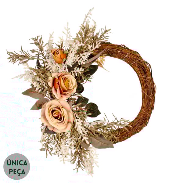 GUIRLANDA ROSA 45 CM COM GIBSO