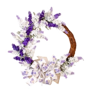 GUIRLANDA LAVANDA 40 CM COM LAÇO