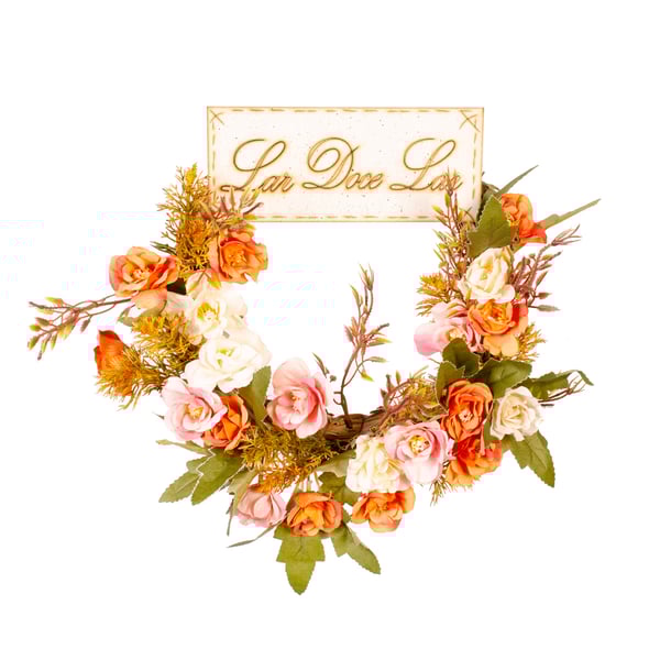 GUIRLANDA LAR DOCE LAR 32 CM ROSA