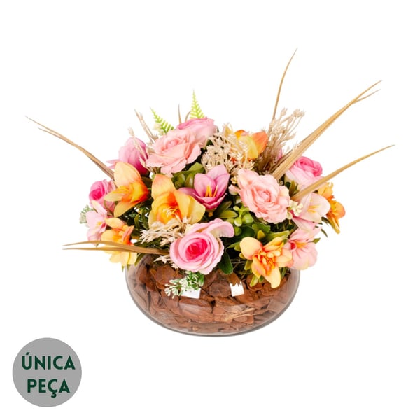 VASO DECORATIVO INT. BOTÃO 22 CM