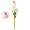 HASTE TULIPA 5 FLORES 84 CM AVELUDADA MESCLADA