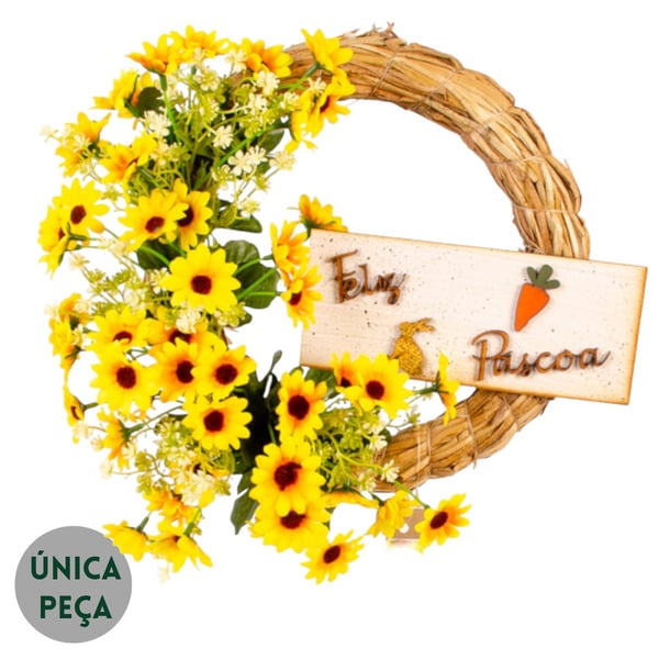 GUIRLANDA  PÁSCOA 28 CM GIRASSOL