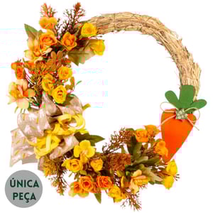 GUIRLANDA  PÁSCOA 35 CM CENOURA