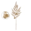 HASTE GLITEADA 75 CM FOLHAGEM CHAMPAGNE
