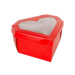 CAIXA CORAÇÃO 14X26X24 CM COM VISOR ACOPLADA