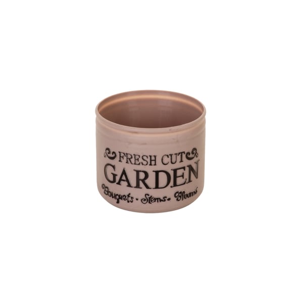 VASO / CACHEPÔ PLÁSTICO 8X9 CM GARDEN MARROM