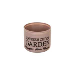 VASO / CACHEPÔ PLÁSTICO 8X9 CM GARDEN MARROM