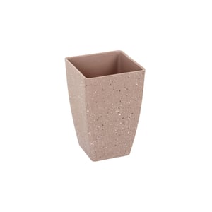 VASO / CACHEPÔ PLÁSTICO 14,5X9 CM MARROM RESPINGOS