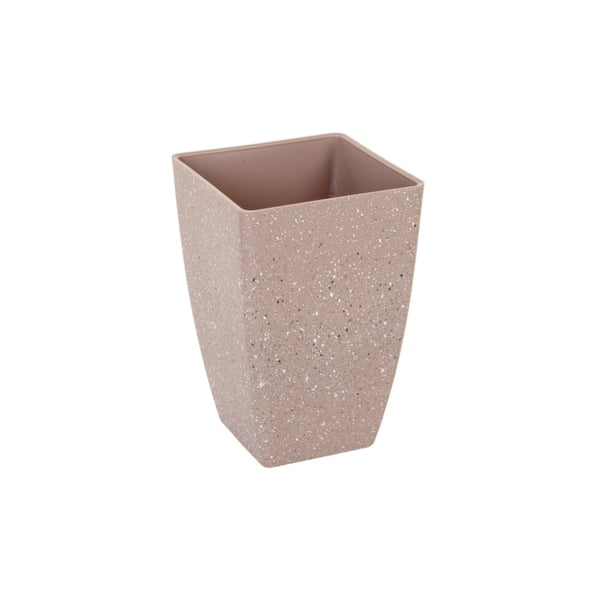 VASO / CACHEPÔ PLÁSTICO 17,5X11,5 CM CONE MARROM RESPINGOS