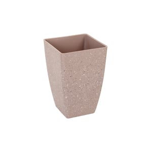 VASO / CACHEPÔ PLÁSTICO 17,5X11,5 CM CONE MARROM RESPINGOS