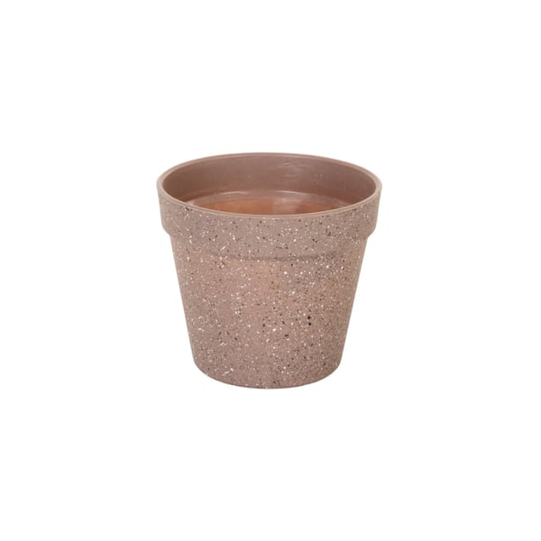 VASO / CACHEPÔ PLÁSTICO VIOLETA 10,5X12 CM MARROM RESPINGOS