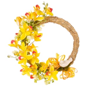 GUIRLANDA ORQUÍDEA 39 CM PÁSSARO