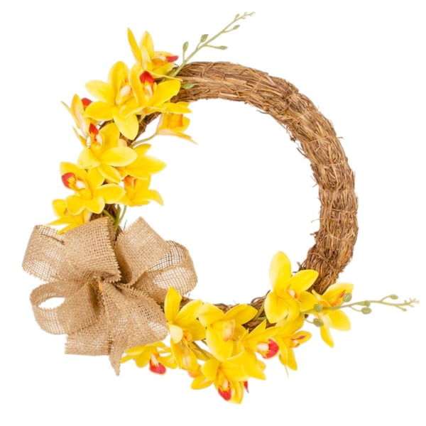 GUIRLANDA ORQUÍDEA 40 CM LAÇO