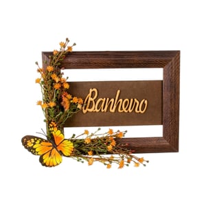 GUIRLANDA BANHEIRO 20 CM BORBOLETA